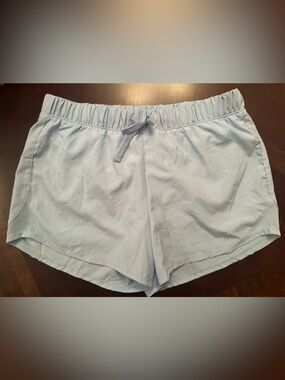 abercrombie kids Pale Blue Drawstring Athletic Shorts